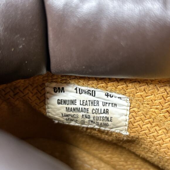 Timberland Men’s Boots Waterproof Leather Nubuck Tan Wheat Gorpcore Size 6 - Picture 8 of 8